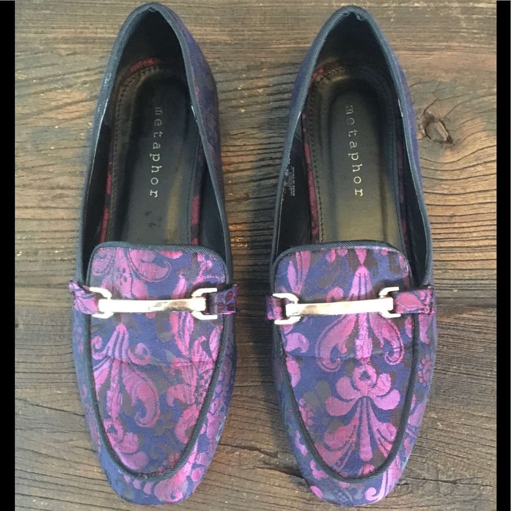 Metaphor Tanith Jacquard Loafers Size 6.5